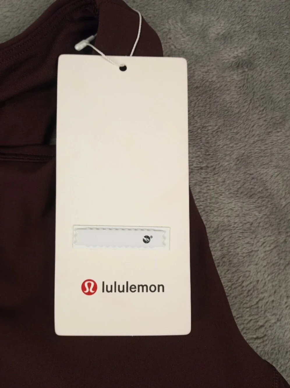 lululemon Womens athletica Deep Burgundy Performance Tank Top Size 8 NWT
